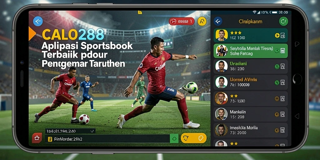 Screenshot CALO288 menampilkan antarmuka taruhan yang menarik.