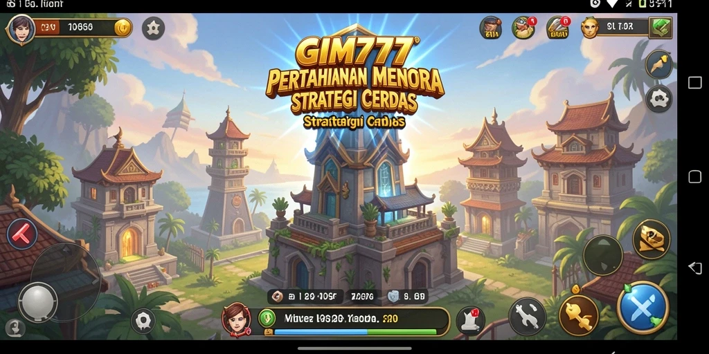 Screenshot GIM777 menampilkan aksi seru dalam gameplay Tower Defense.