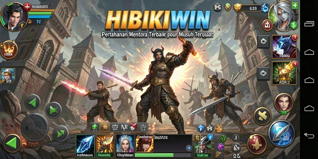 Gameplay seru dan strategi mendalam HIBIKIWIN dalam Tower Defense.