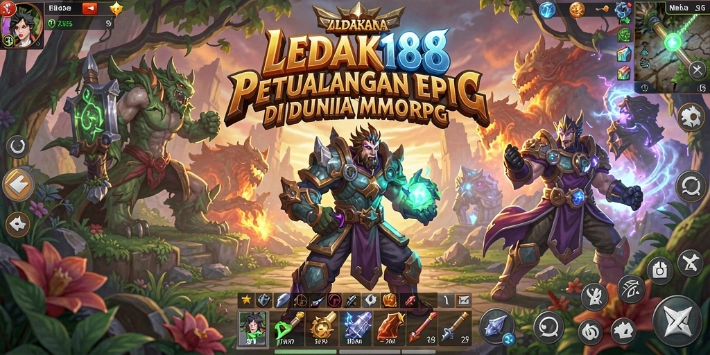 Tampilan gameplay seru di dunia MMORPG LEDAK188
