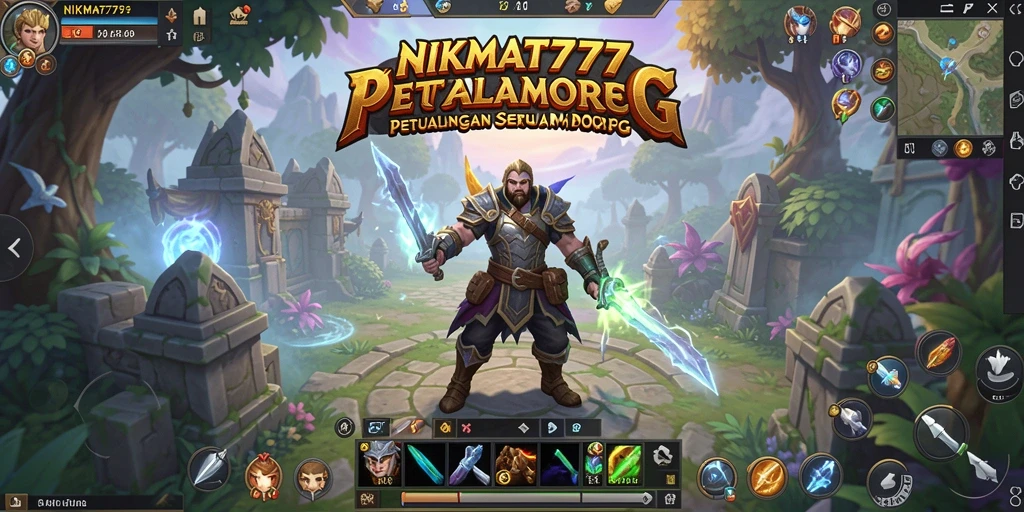 Tangkapan layar menampilkan aksi seru di NIKMAT777 dalam genre MMORPG.