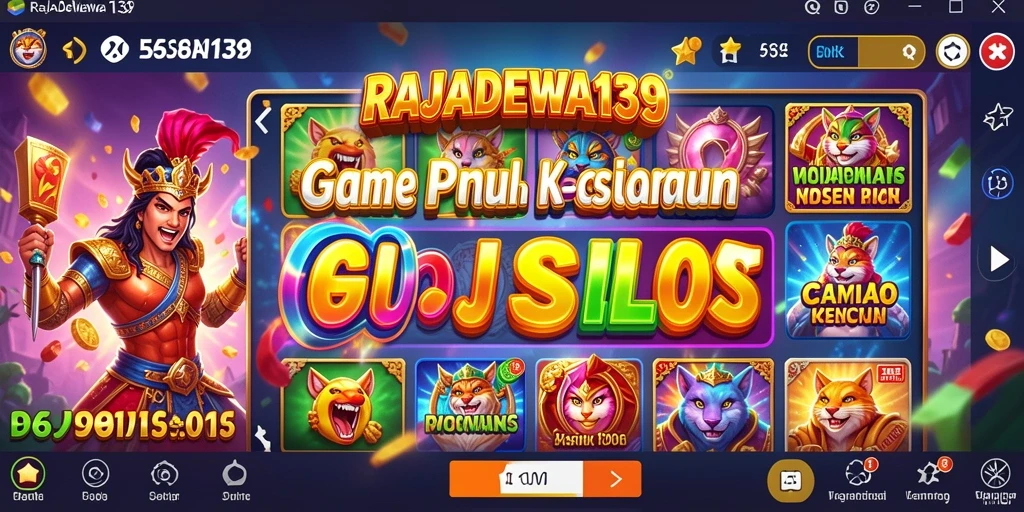 Screenshot gameplay yang menampilkan keseruan bermain Slot RAJADEWA138.