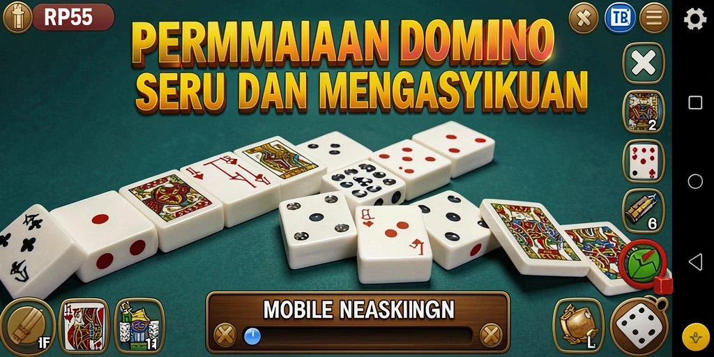 Gameplay seru dari RP55 dengan berbagai mode Domino.
