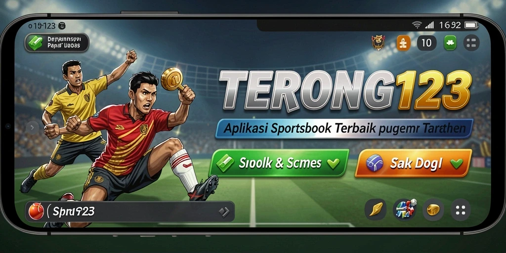 Tampilan screenshot utama TERONG123 yang menampilkan fitur taruhan olahraga.